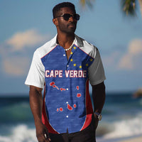 World Football 2026 Cape Verde Custom Hawaiian Shirt Tubaroes Azuis Verde Simple Map LT9