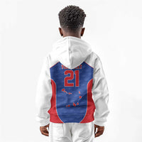 World Football 2026 Cape Verde Custom Kid Hoodie Tubaroes Azuis Verde Simple Map - Wonder Print Shop