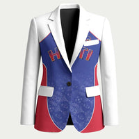 World Football 2026 Afro-Haiti Custom Blazer Together For Ayiti Blue Style - Wonder Print Shop