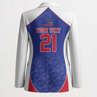 World Football 2026 Afro-Haiti Custom Blazer Together For Ayiti Blue Style - Wonder Print Shop