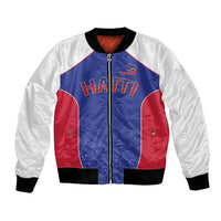 World Football 2026 Afro-Haiti Custom Bomber Jacket Together For Ayiti Blue Style - Wonder Print Shop