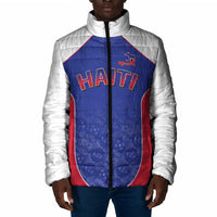 World Football 2026 Afro-Haiti Custom Padded Jacket Together For Ayiti Blue Style - Wonder Print Shop