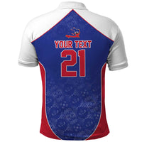 World Football 2026 Afro-Haiti Custom Polo Shirt Together For Ayiti Blue Style LT9