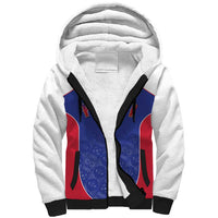 World Football 2026 Afro-Haiti Custom Sherpa Hoodie Together For Ayiti Blue Style - Wonder Print Shop