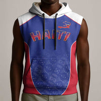 World Football 2026 Afro-Haiti Custom Sleeveless Hoodie Together For Ayiti Blue Style - Wonder Print Shop
