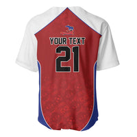 World Football 2026 Afro-Haiti Custom Baseball Jersey Together For Ayiti Red Style LT9