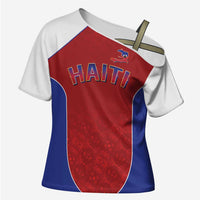 World Football 2026 Afro-Haiti Custom Cross Shoulder Shirt Together For Ayiti Red Style - Wonder Print Shop