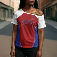 World Football 2026 Afro-Haiti Custom Cross Shoulder Shirt Together For Ayiti Red Style - Wonder Print Shop