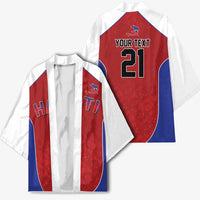 World Football 2026 Afro-Haiti Custom Kimono Together For Ayiti Red Style - Wonder Print Shop