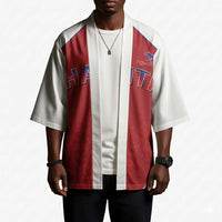 World Football 2026 Afro-Haiti Custom Kimono Together For Ayiti Red Style - Wonder Print Shop
