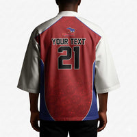 World Football 2026 Afro-Haiti Custom Kimono Together For Ayiti Red Style - Wonder Print Shop