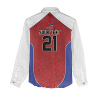 World Football 2026 Afro-Haiti Custom Women Casual Shirt Together For Ayiti Red Style - Wonder Print Shop