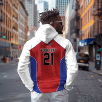 World Football 2026 Afro-Haiti Custom Zip Hoodie Together For Ayiti Red Style - Wonder Print Shop