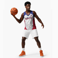 World Football 2026 Afro-Haiti Custom Basketball Jersey Together For Ayiti White Style - Wonder Print Shop