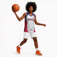 World Football 2026 Afro-Haiti Custom Basketball Jersey Together For Ayiti White Style - Wonder Print Shop