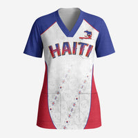 World Football 2026 Afro-Haiti Custom Scrub Top Together For Ayiti White Style - Wonder Print Shop