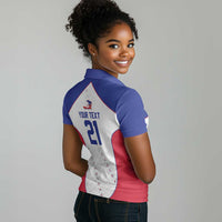 World Football 2026 Afro-Haiti Custom Women Polo Shirt Together For Ayiti White Style LT9