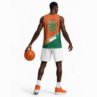World Football 2026 Ivory Coast Custom Basketball Jersey African Adinkra Pattern - Wonder Print Shop