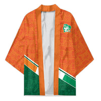 World Football 2026 Ivory Coast Custom Kimono African Adinkra Pattern - Wonder Print Shop