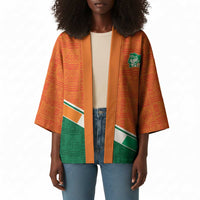 World Football 2026 Ivory Coast Custom Kimono African Adinkra Pattern - Wonder Print Shop