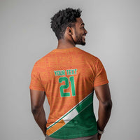 World Football 2026 Ivory Coast Custom T shirt African Adinkra Pattern LT9
