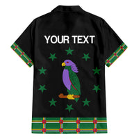 Personalized Dominica Sisserou Parrot Simple Style Family Matching Off Shoulder Short Dress and Hawaiian Shirt LT9 - Wonder Print Shop