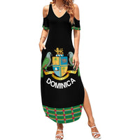 Personalized Dominica Sisserou Parrot Simple Style Family Matching Summer Maxi Dress and Hawaiian Shirt - Wonder Print Shop