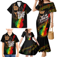 Legend Bob Get Up Stand Up Family Matching Mermaid Dress and Hawaiian Shirt Reggae Multicolored LT9 - Wonder Print Shop