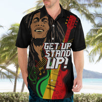 Legend Bob Get Up Stand Up Hawaiian Shirt Reggae Multicolored - Wonder Print Shop