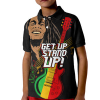 Legend Bob Get Up Stand Up Kid Polo Shirt Reggae Multicolored - Wonder Print Shop