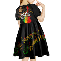 Legend Bob Get Up Stand Up Kid Short Sleeve Dress Reggae Multicolored - Wonder Print Shop