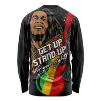 Legend Bob Get Up Stand Up Long Sleeve Shirt Reggae Multicolored - Wonder Print Shop