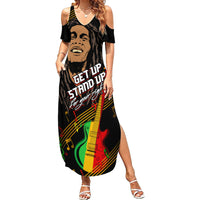 Legend Bob Get Up Stand Up Summer Maxi Dress Reggae Multicolored - Wonder Print Shop