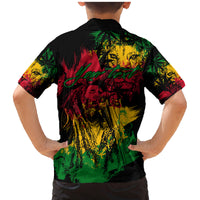 Rastafarian Lion Legend Bob Family Matching Mermaid Dress and Hawaiian Shirt Reggae Festival Sketch Portrait LT9 - Wonder Print Shop