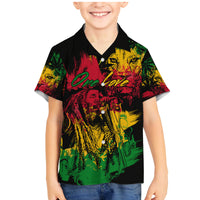 Rastafarian Lion Legend Bob Family Matching Mermaid Dress and Hawaiian Shirt Reggae Festival Sketch Portrait LT9 - Wonder Print Shop