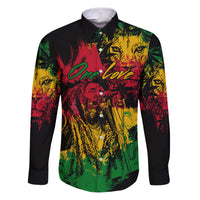 Rastafarian Lion Legend Bob Family Matching Puletasi and Hawaiian Shirt Reggae Festival Sketch Portrait - Wonder Print Shop