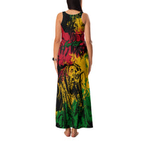 Rastafarian Lion Legend Bob Family Matching Tank Maxi Dress and Hawaiian Shirt Reggae Festival Sketch Portrait - Wonder Print Shop