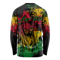 Rastafarian Lion Legend Bob Long Sleeve Shirt Reggae Festival Sketch Portrait - Wonder Print Shop
