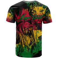 Rastafarian Lion Legend Bob T Shirt Reggae Festival Sketch Portrait - Wonder Print Shop