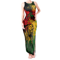 Rastafarian Lion Legend Bob Tank Maxi Dress Reggae Festival Sketch Portrait - Wonder Print Shop