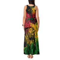 Rastafarian Lion Legend Bob Tank Maxi Dress Reggae Festival Sketch Portrait - Wonder Print Shop