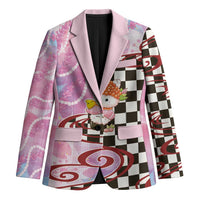 Personalized Japanese Kawaii Sushi Roll Blazer Wagara Palaka Pattern