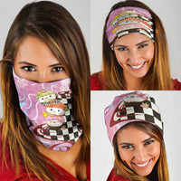 Personalized Japanese Kawaii Sushi Roll Neck Gaiter Wagara Palaka Pattern