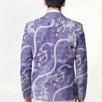 Japanese Koi Fish Blazer Purple Wagara Palaka Honohono Pikake Lei