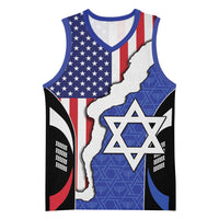 USA Israel Basketball Jersey Stars of David Sporty Style