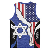 USA Israel Basketball Jersey Stars of David Sporty Style