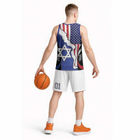 USA Israel Basketball Jersey Stars of David Sporty Style