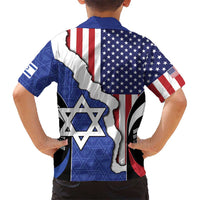 USA Israel Hawaiian Shirt Stars of David Sporty Style