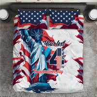 Personalized United States Independence Day Bedding Set Statue of Liberty Happy 4th Of July LT9 - Wonder Print Shop