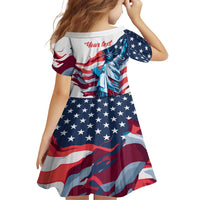 Personalized United States Independence Day Family Matching Long Sleeve Bodycon Dress and Hawaiian Shirt Statue of Liberty Happy 4th Of July LT9 - Wonder Print Shop